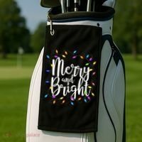 Merry And Bright Golf Towel thumb 2