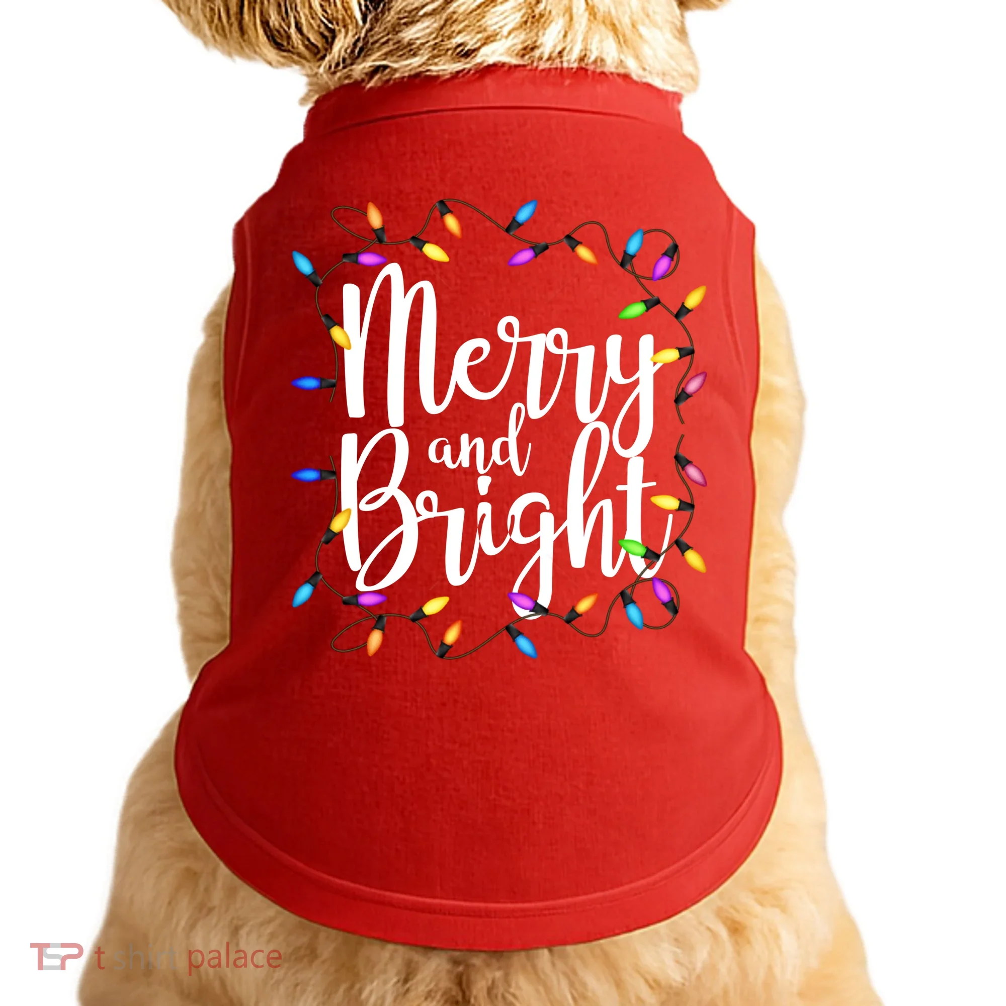 Merry And Bright Doggie Tank