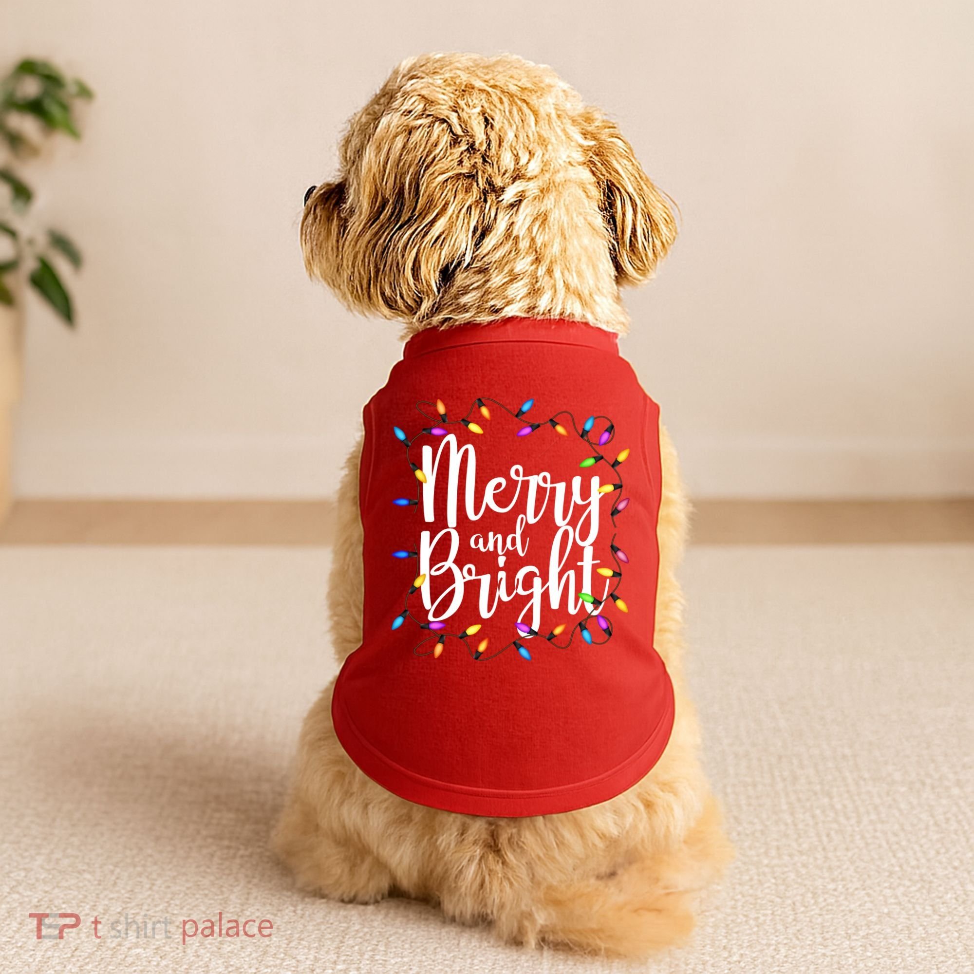 Merry And Bright Doggie Tank