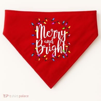 Merry And Bright USA-Made Doggie Bandana