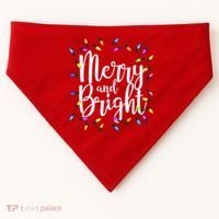 Merry And Bright USA-Made Doggie Bandana thumb 0