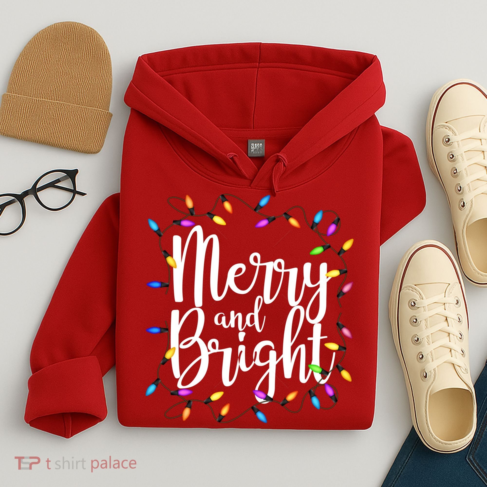 Merry And Bright Hoodie