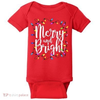 Merry And Bright Baby Bodysuit