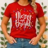 Merry And Bright Women's T-Shirt thumb 2