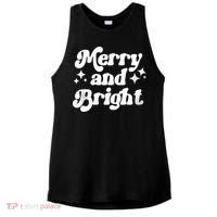 Merry And Bright Christmas Ladies PosiCharge Tri-Blend Wicking Tank thumb 0