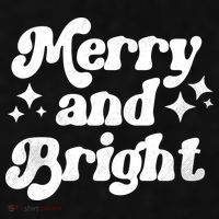 Merry And Bright Christmas Ladies PosiCharge Tri-Blend Wicking Tank thumb 2