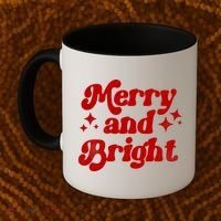 Merry And Bright Christmas Coffee Mug thumb 2