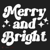 Merry And Bright Christmas Golf Towel thumb 3