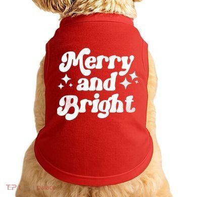 Merry And Bright Christmas Doggie Tank