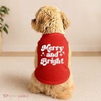 Merry And Bright Christmas Doggie Tank thumb 2