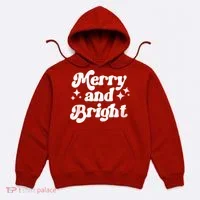 Merry And Bright Christmas Hoodie thumb 0