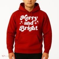 Merry And Bright Christmas Hoodie thumb 2