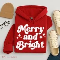 Merry And Bright Christmas Hoodie thumb 4