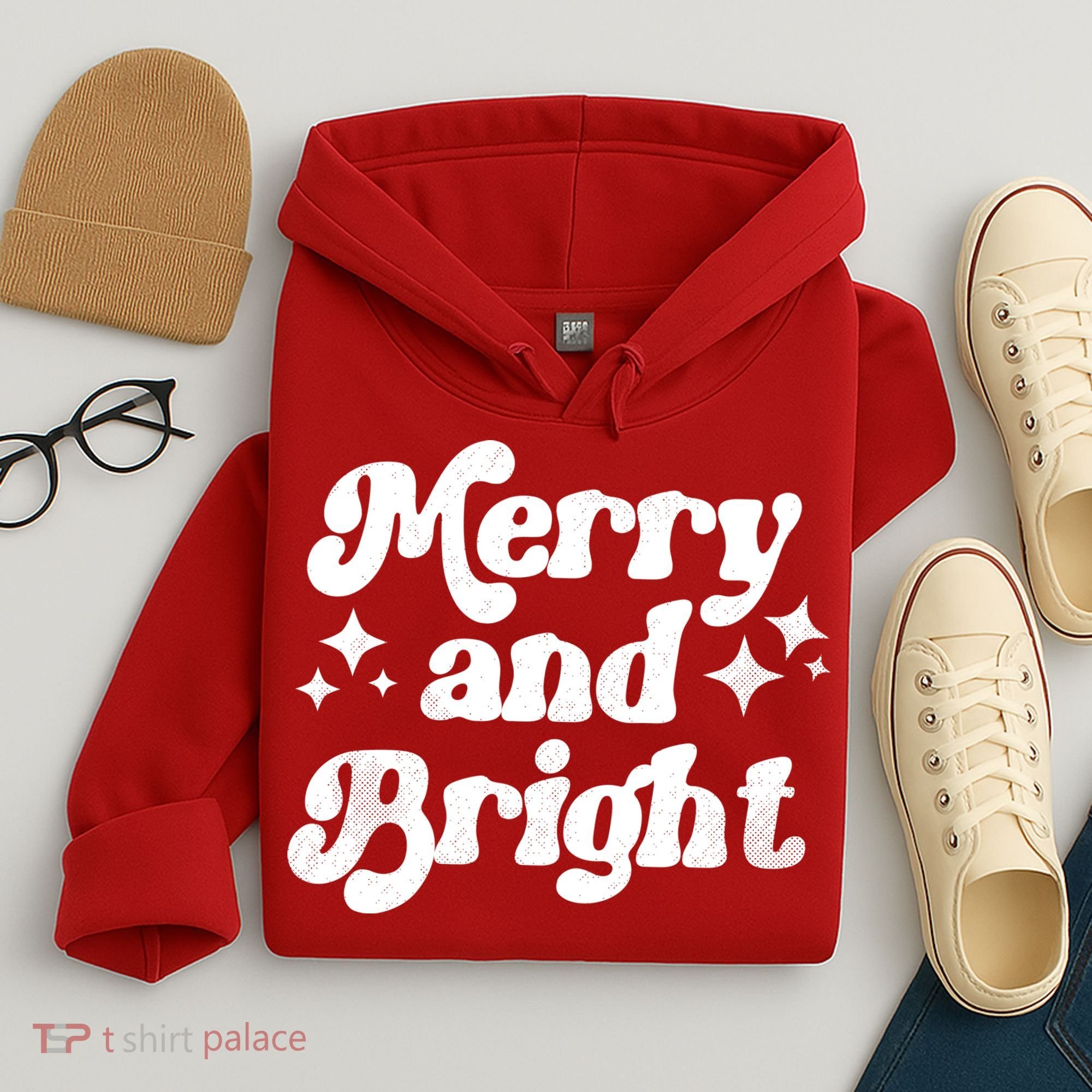 Merry And Bright Christmas Hoodie