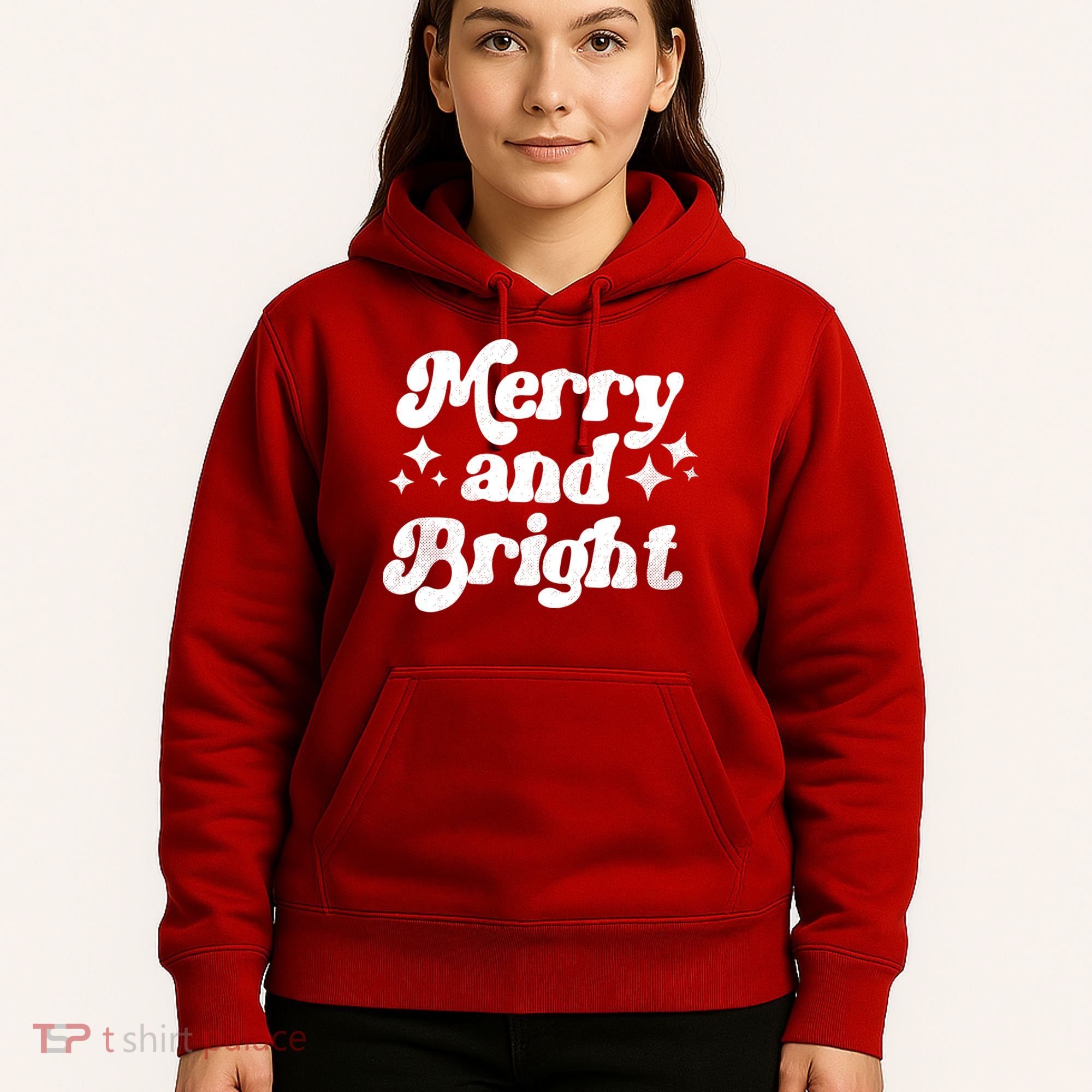 Merry And Bright Christmas Hoodie