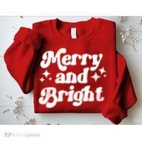 Merry And Bright Christmas Sweatshirt thumb 2