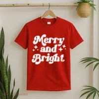 Merry And Bright Christmas T-Shirt thumb 2