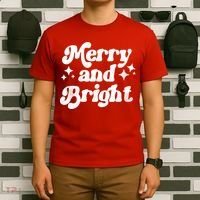 Merry And Bright Christmas T-Shirt thumb 6