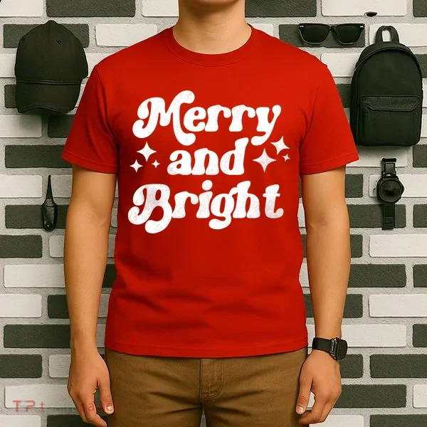 Merry And Bright Christmas T-Shirt