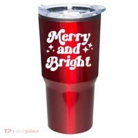 Merry And Bright Christmas Tumbler thumb 0