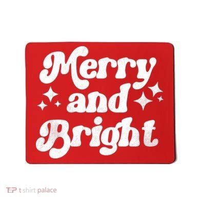 Merry And Bright Christmas Mousepad