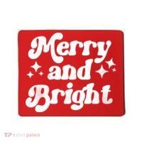 Merry And Bright Christmas Mousepad thumb 0