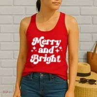 Merry And Bright Christmas Women's Tank Top thumb 2