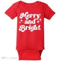 Merry And Bright Christmas Baby Bodysuit thumb 0
