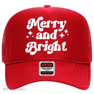 Merry And Bright Christmas Hat