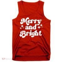 Merry And Bright Christmas Tank Top thumb 0
