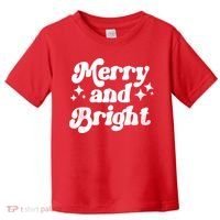 Merry And Bright Christmas Toddler T-Shirt thumb 0