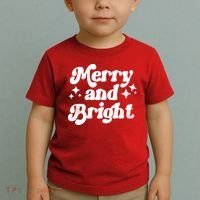 Merry And Bright Christmas Toddler T-Shirt thumb 2