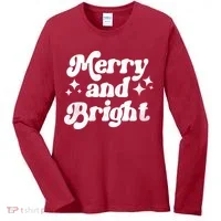 Merry And Bright Christmas Women's Long Sleeve Shirt thumb 0