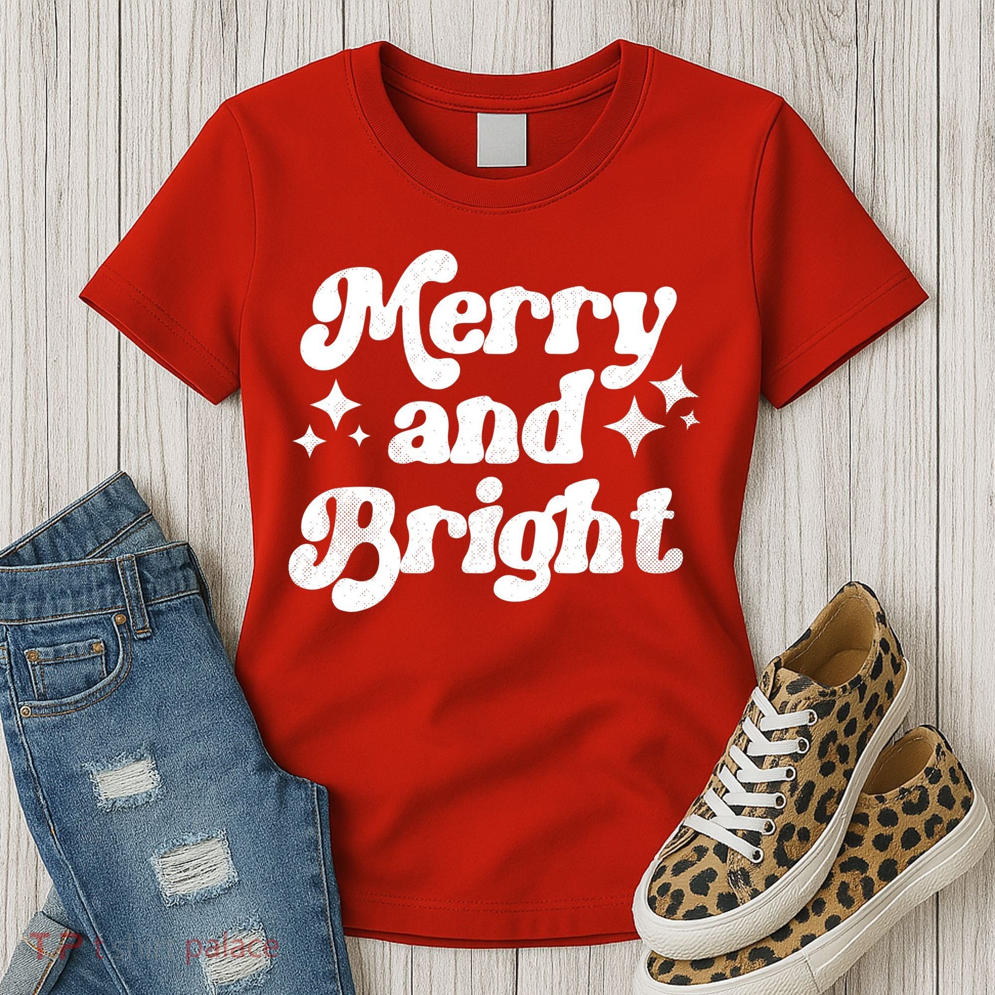Merry And Bright Christmas Women's T-Shirt