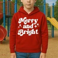 Merry And Bright Christmas Kids Hoodie thumb 2