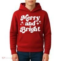 Merry And Bright Christmas Kids Hoodie thumb 4