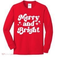 Merry And Bright Christmas Kids Long Sleeve Shirt thumb 0