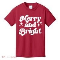 Merry And Bright Christmas Kids T-Shirt thumb 0