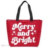 Merry And Bright Christmas Tote Bag thumb 0