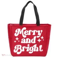 Merry And Bright Christmas Tote Bag thumb 0