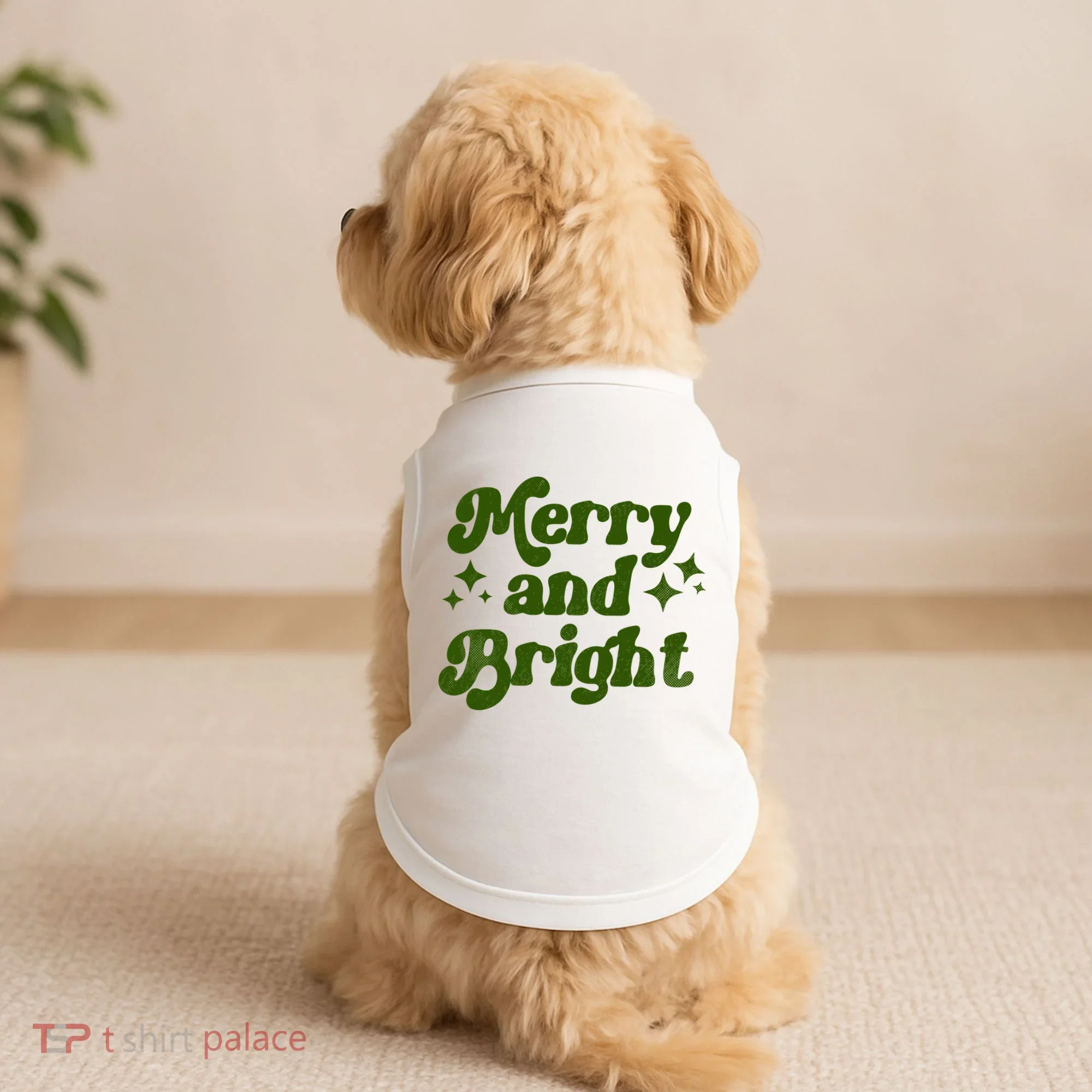 Merry And Bright Doggie Tank