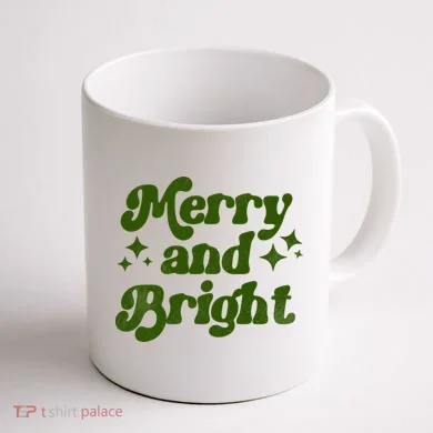 Merry And Bright Coffee Mug back