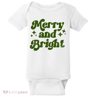 Merry And Bright Baby Bodysuit