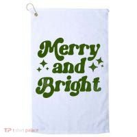 Merry And Bright Golf Towel thumb 0