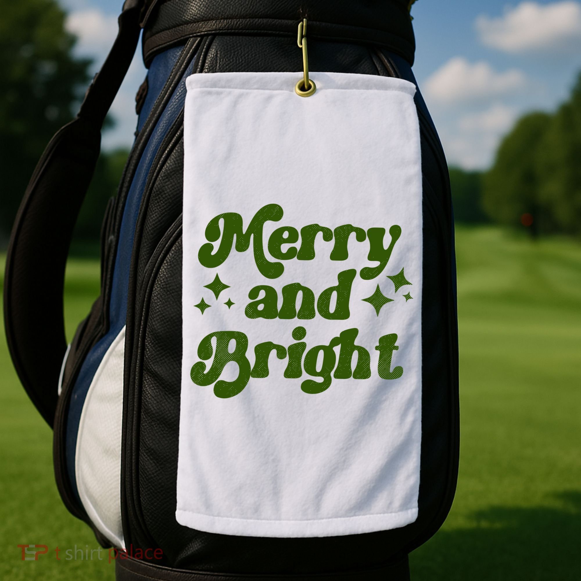 Merry And Bright Golf Towel