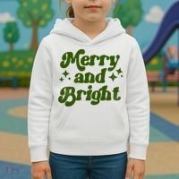 Merry And Bright Kids Hoodie thumb 3