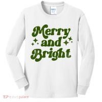 Merry And Bright Kids Long Sleeve Shirt thumb 0