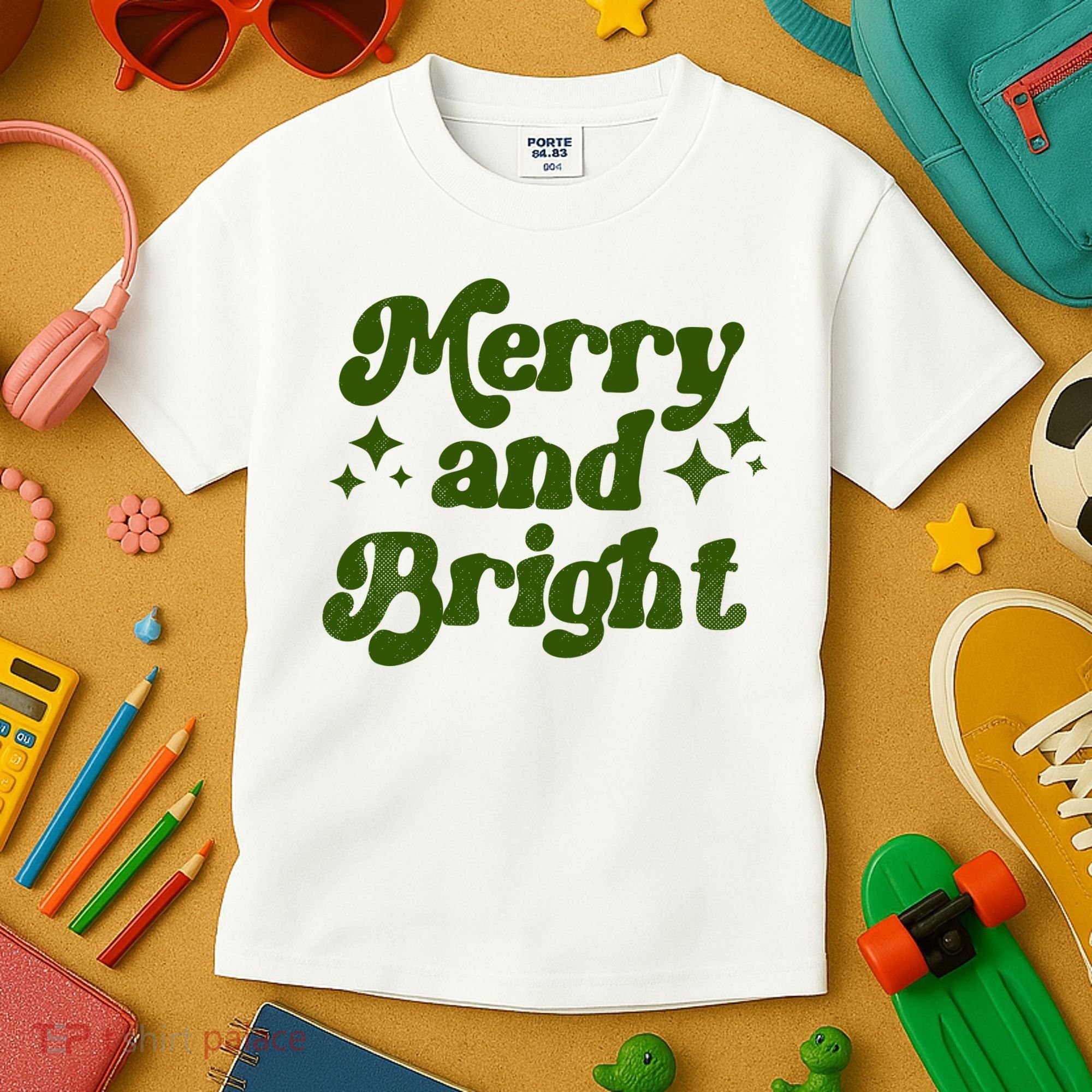 Merry And Bright Kids T-Shirt