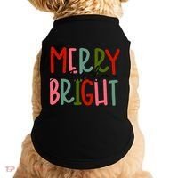 Merry And Bright Family Christmas Doggie Tank thumb 0
