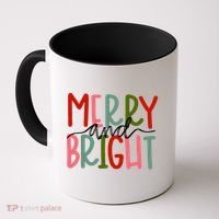 Merry And Bright Family Christmas Coffee Mug thumb 0